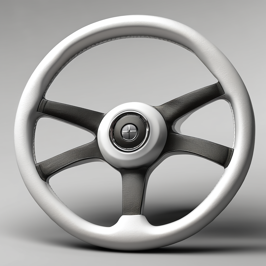 Steering wheel prototype undergoing manufacturability analysis